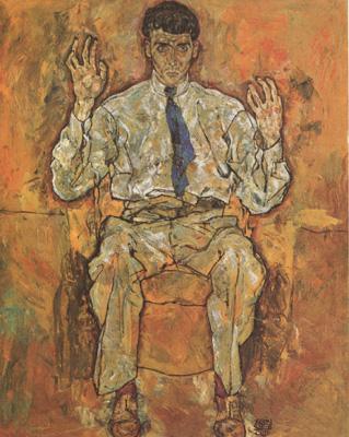Egon Schiele Portrait of the Painter Paris von Gutersloh (mk12) oil painting image
